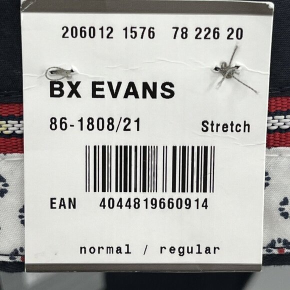 Brax Kapok Pima Twill Regular Fit Chino Pants Perma Blue US 38/EUR 54 NWT $198 - Picture 16 of 16